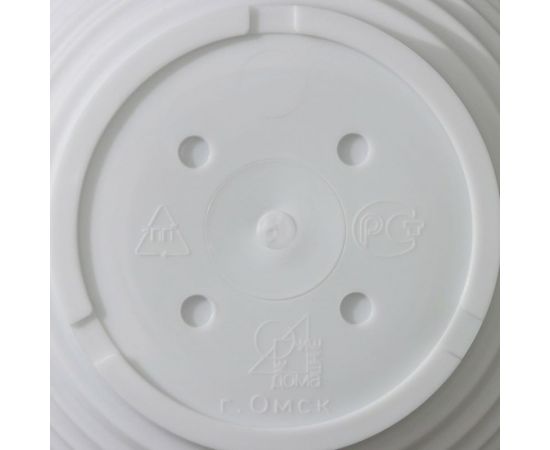 Горшок для цветов с поддоном СИМАЛЕНД Алиса 0.7 л, 15х8 см, белый 4330127 – изображение 5