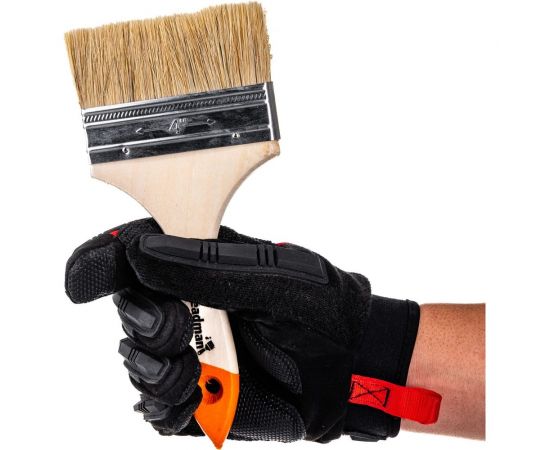 Кисть HEADMAN малярная плоская "Бейсик" натуральная щетина 4 д. 100мм 682-007 – изображение 5