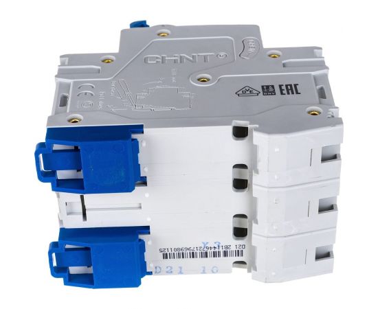 Автоматический выключатель CHINT NB1-63, 3P, 10A, 6кА, характеристика C 179698 – изображение 5