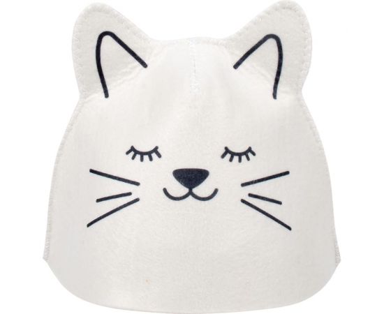 Детская шапка для бани и сауны Hot Pot Котёнок войлок 41339 