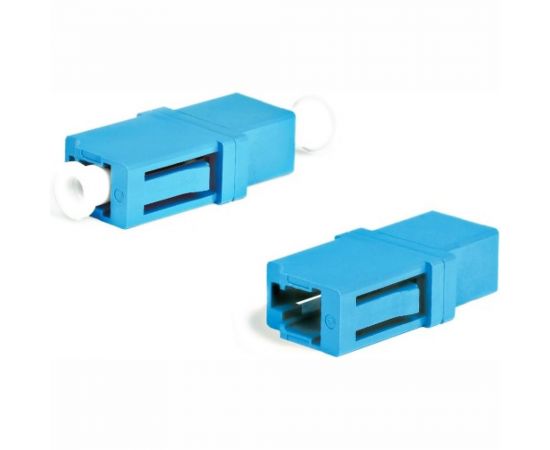 Оптический проходной адаптер LC-LC Hyperline, FA-P00Z-LC/LC-N/WH-BL SM, simplex, корпус пластик 243943 