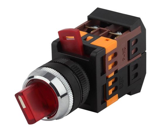 Переключатель ЭРА ANC-22-2 2 положения, красный, неон, 240В, I-O, 1з+1р, 10/400/3200 Б0045680 