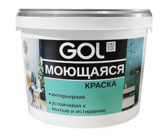 Акриловая моющаяся краска для стен Palizh GOL ВД-АК-1180 153 6,5 кг 11605810 