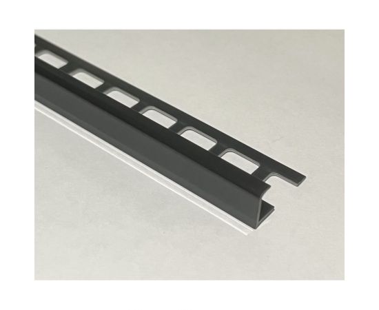 Профиль для плитки наружный DECONIKA 10 мм 2.5 м 007-G Черный глянец Д-Пл10-Н 007-G ЧЕР Г 