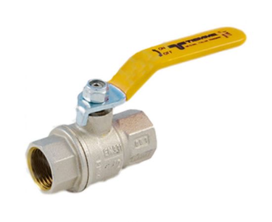 Шаровой кран для газа Tiemme Uragano ВВ, 1"", желтый рычаг 2210007 