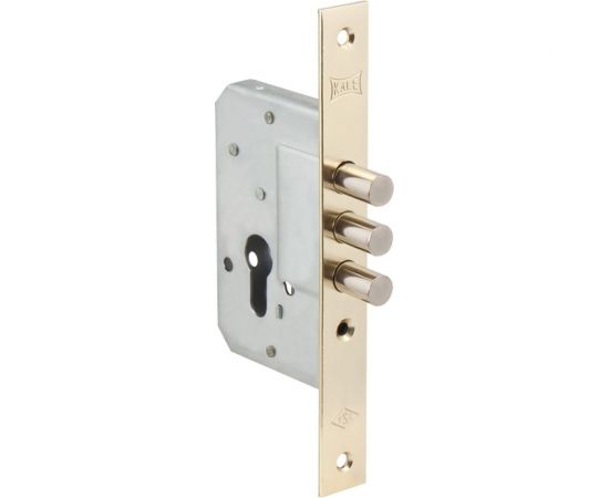 Корпус врезного замка KALE KILIT 189/3M (45 мм) w/b латунь 1085 