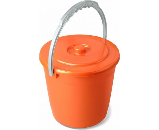 Ведро Martika колор 5 л, с крышкой, перламутровое оранжевое С402КОРЖ 