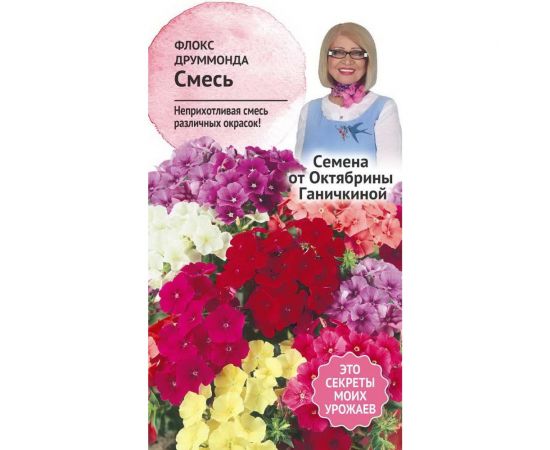Семена ОКТЯБРИНА ГАНИЧКИНА Флокс друммонда смесь 0.1 г 119355 