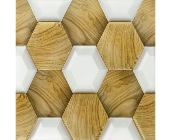 Самоклеящаяся 3D панель Центурион 300x300x5 мм Медовые соты 79674 