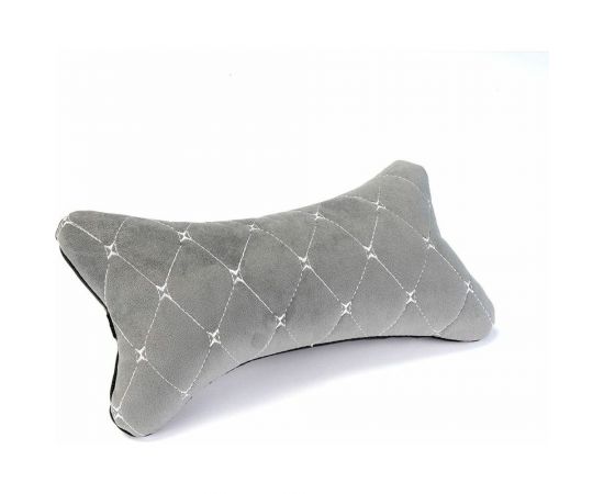 Комплект автоподушек на подголовник Dreamcar серый/белый, бабочка, велюр, 2 шт. DC-000-0938958P1591 