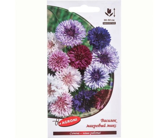 Семена Агрони Василек махровый МИКС 67859 