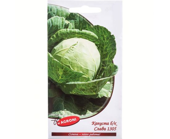 Семена Агрони Капуста белокочанная СЛАВА 5954 