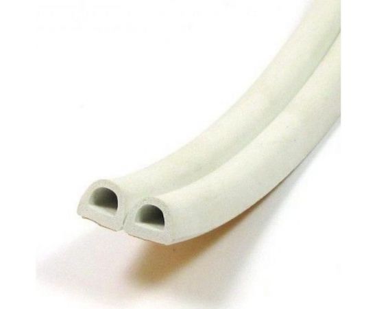 Уплотнительная самоклеящаяся лента РемоКолор вспененный EPDM каучук, D-профиль, белая, 9x6 мм, 10 м 50-3-210 