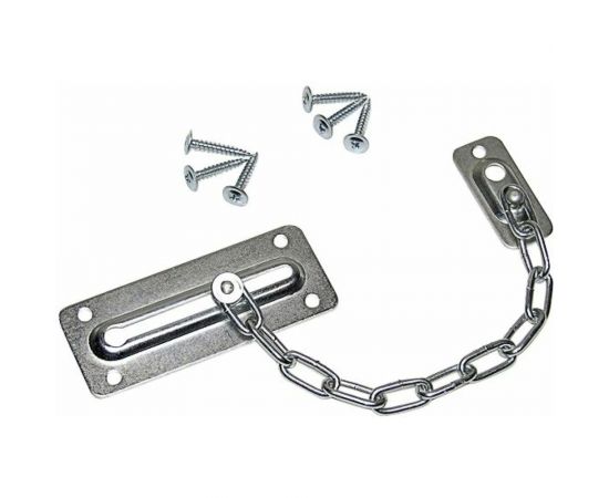 Дверная цепочка STARFIX 100 мм, белый цинк SMP-21946-1 