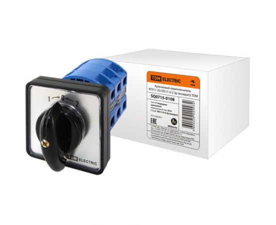 Переключатель TDM КПУ11-25/203 1-0-2, 3р SQ0715-0108 
