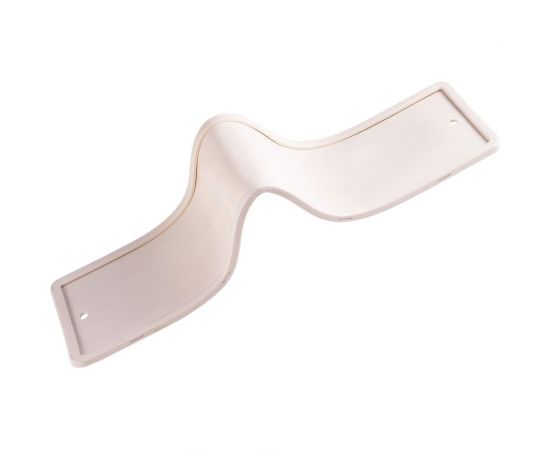 Силиконовая рамка номерного знака без адаптера DolleX белая SPL-66 