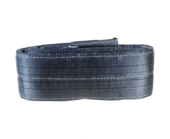 Буксировочный грузовой трос MEGAPOWER 42000кг длина 5 метров, ширина ленты 120мм петля-петля M-75542 