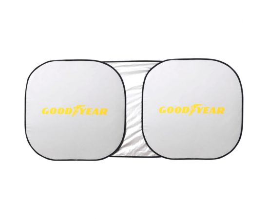 Шторка на лобовое стекло Goodyear GY-SV-01 солнцезащитная, 153х75 см, универсальная, складывающаяся GY005301 