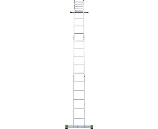 Четырехсекционная лестница-трансформер Новая Высота 4х5 ступеней 2320405 – изображение 12