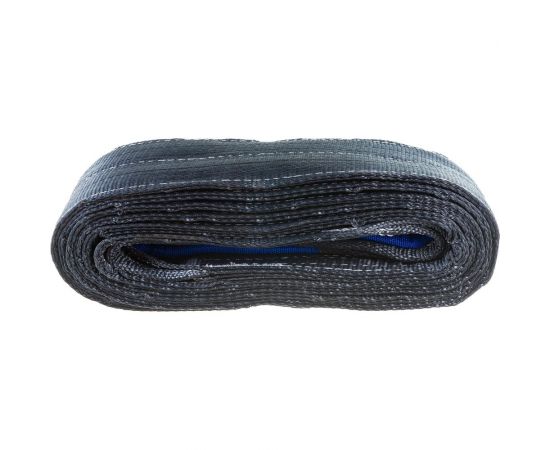 Буксировочный грузовой трос MEGAPOWER 42000кг длина 5 метров, ширина ленты 120мм петля-петля M-75542 – изображение 2