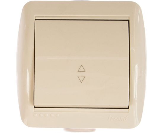 Выключатель Lezard, NATA, проходной, кремовый, 710-0300-105 – изображение 2
