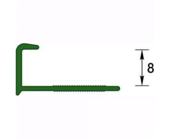 Профиль для плитки наружный DECONIKA 8 мм 2.5 м 019-G Коричневый глянец Д-Пл8-Н 019-G КОР Г – изображение 2