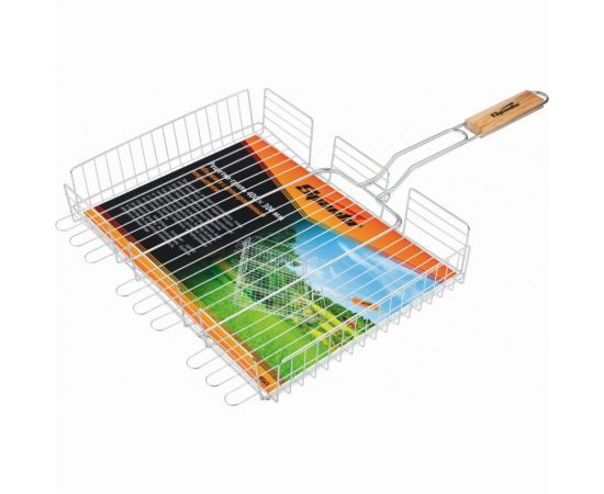 Объемная решетка-гриль SPARTA 300х400х65 мм, хромированная 69561 – изображение 2