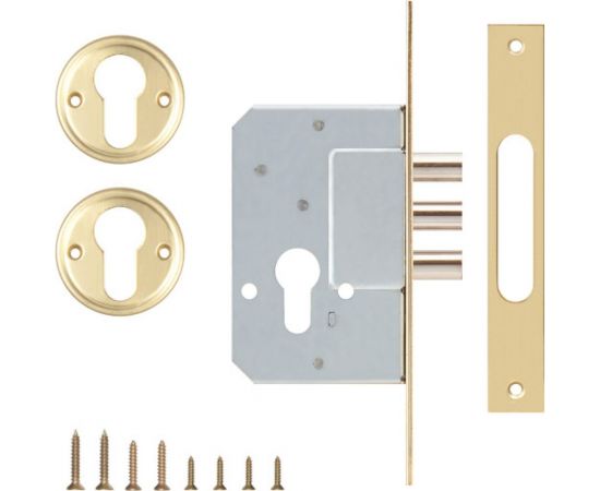 Корпус врезного замка KALE KILIT 189/3M (45 мм) w/b латунь 1085 – изображение 3