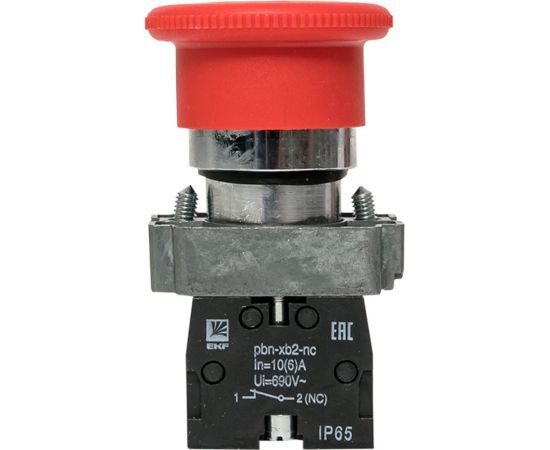 Кнопка EKF BS542 поворотная красная грибок NC IP65 PROxima xb2-bs542-65 – изображение 3