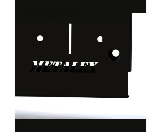 Металлическая перфопанель ООО Металекс Metalex 600x1200 чёрная PRCH60120 – изображение 3