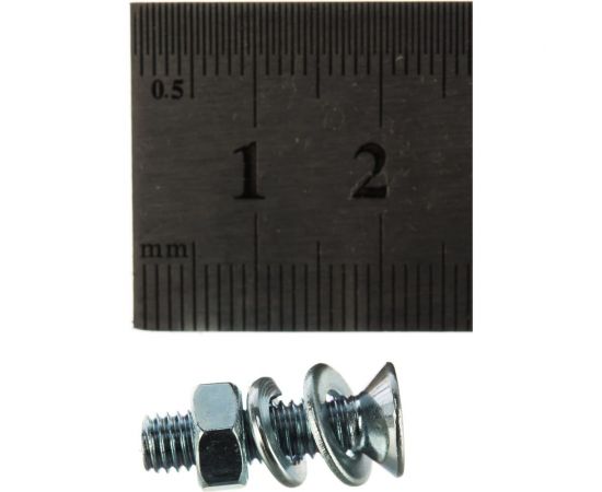 Винт ЗУБР DIN965 в комплекте с гайкой DIN934 16 шт, 303456-05-020 – изображение 4