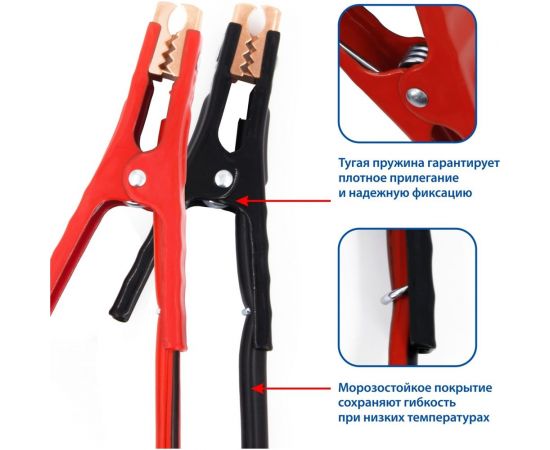 Провода прикуривания Goodyear стартовые провода, 700 A, 3.5 м, сумка GY003012 – изображение 5