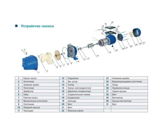 Центробежный насос AquamotoR ARJET 100 AR152007 – изображение 6