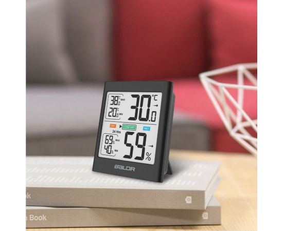 Цифровой термогигрометр с внешним датчиком BALDR B0135TH-BLACK – изображение 7