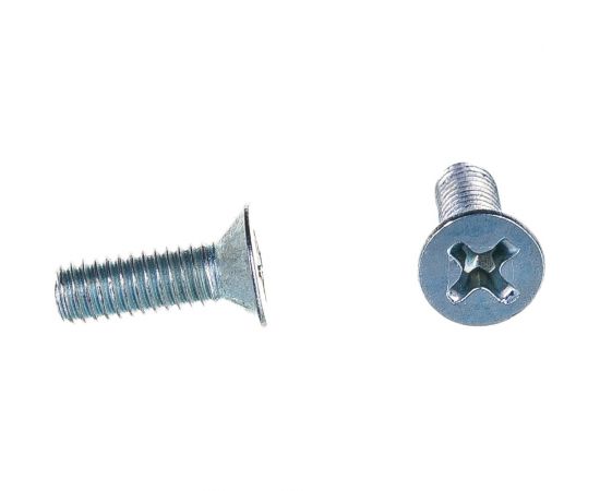 Винт Tech-Krep DIN965 с потайной головкой, оцинкованный М4х12 16 шт - пакет 126586 
