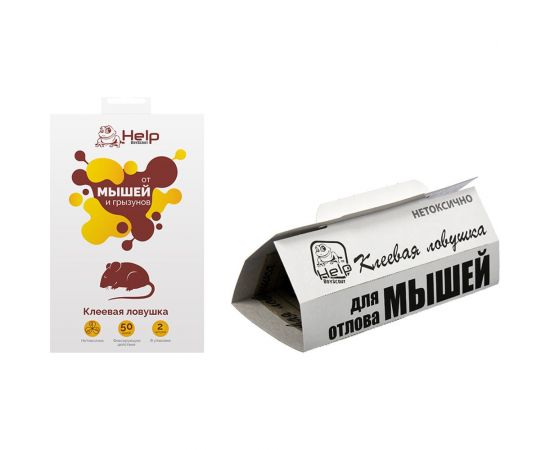Клеевая ловушка для отлова МЫШЕЙ HELP 80260 