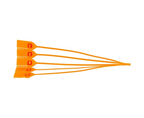 Пластиковая номерная пломба Пломба.Ру D5мм, L280мм, Цвет оранжевый 50 шт. КПП-3-0434 619323 