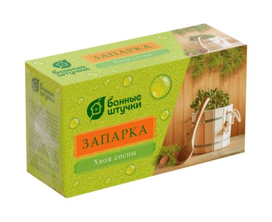 Запарка для бани Банные штучки хвоя сосны, 20 фильтр-пакетов х 1.5 г 33670 