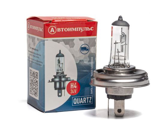 Галогенная автолампа Autoimpuls QUARTZ H4 24 В 75/70W P45t H4 24-75/70 (45ц) 
