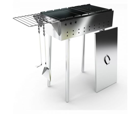 Мангал с откидными решетками GRILLUX Praktika B ВЗР 1255Б 