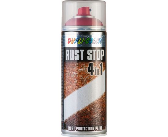 Эмаль DUPLI COLOR RUST STOP по ржавчине 4 в 1, темно-красная RAL 3000, 0.4 л 179303 