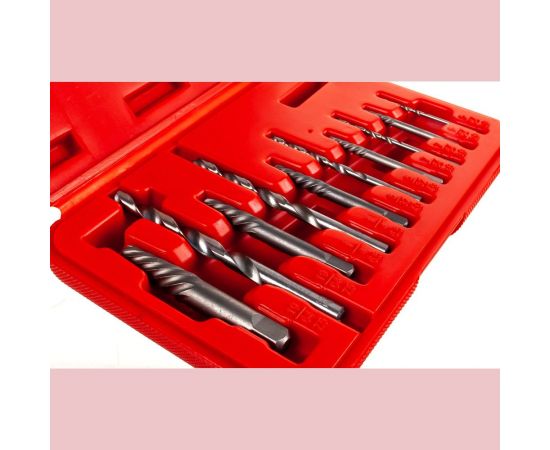 Набор экстракторов и сверл 10шт KT TOOLS KA-7324K 