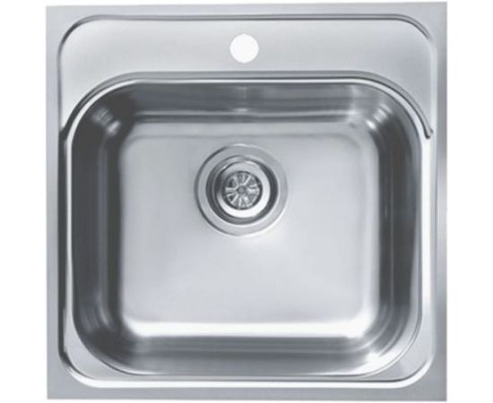 Мойка ALVEUS BASIC 140 NAT-90 465х465 мм, 1X в комплекте с сифоном 1102384 1100905 