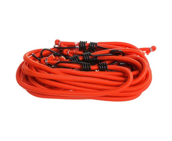 Набор резинок-стяжек Airline 10 шт., 120 см, D-8 мм, металлические крючки AS-R-18 