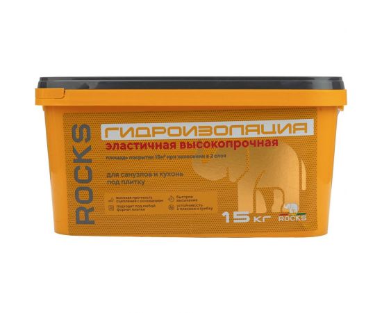 Гидроизоляция акриловая однокомпонентная ROCKS 15 кг 030 
