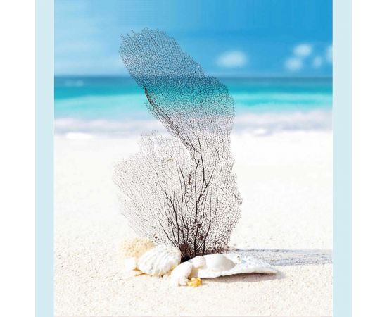 Тканевая шторка для ванны MELODIA 180х200 см, Белый песок MZ-128 21029 