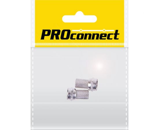 Антенный разъем на кабель PROCONNECT штекер F для кабеля RG-6, 2шт 05-4003-6-8 
