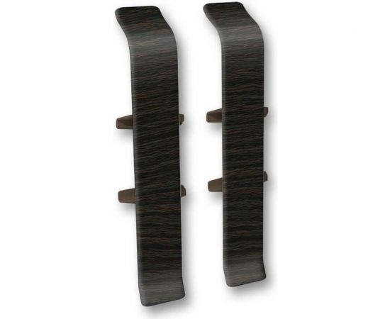 Соединитель для плинтуса DECONIKA (55 мм, 303 Венге темный, 2 шт.) Д-П55-С-Ф2 303 ВНГ ТЕМ 