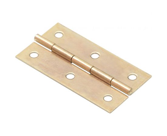 Карточная петля СКОБЯНОЙ латунир., 75 мм, 2 шт. 002849 