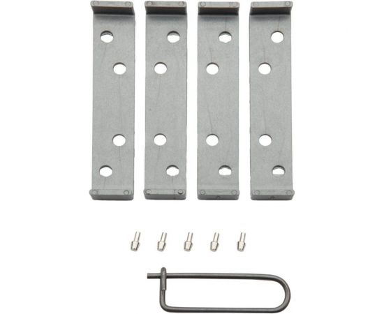 Барная пружинная петля двойного действия ALDEGHI LUIGI SPA 75х34х28 мм, цвет: полированная сталь, к-т: 2 шт + ключ с декоративными шурупами 101AL075B2 – изображение 2